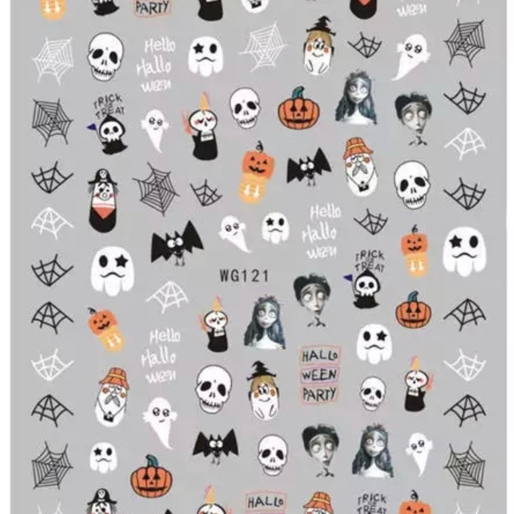$.50 HALLOWEEN NAIL STICKER SHEET. NEW. $.50 WITH ANY ORDER OF $10 OR MORE - Picture 3 of 16